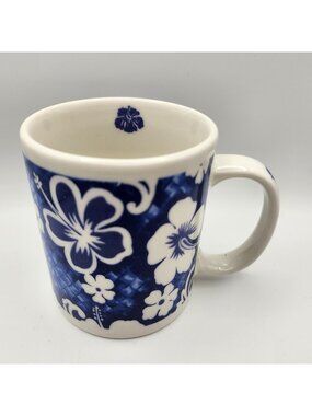 Islander Group Blue Hibiscus Ceramic Coffee Mug 12oz Hawaii